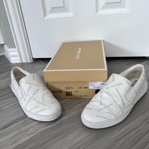 Michael Kors Women's White Slip-On Shoes